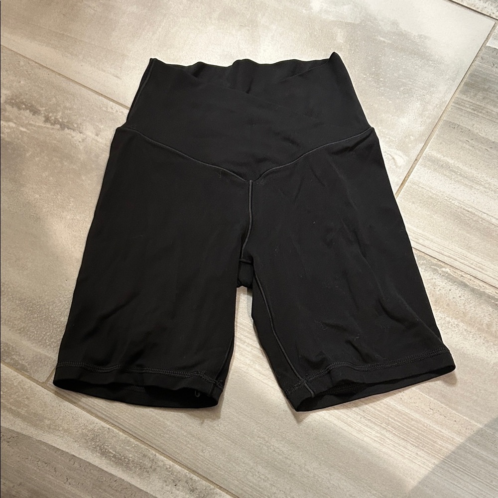 Offline by Aerie crossover 7” Black Bike Shorts